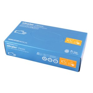 Ponuka - Cena - Predaj Nitrilové rukavice jednorázové MERCATOR XS 100ks
