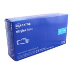 Ponuka - Cena - Predaj Nitrilové rukavice jednorázové MERCATOR nitrylex basic - tmavo modré M 100ks