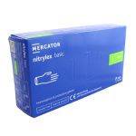Ponuka - Cena - Predaj Nitrilové rukavice jednorázové MERCATOR nitrylex basic - tmavo modré S 100ks