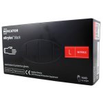 Ponuka - Cena - Predaj Nitrilové rukavice jednorázové MERCATOR nitrylex - čierne L 100ks