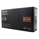 Ponuka - Cena - Predaj Nitrilové rukavice jednorázové MERCATOR nitrylex - čierne XL 100ks
