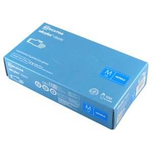 Ponuka - Cena - Predaj Nitrilové rukavice jednorázové MERCATOR nitrylex classic - modré M 100ks