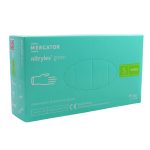 Ponuka - Cena - Predaj Nitrilové rukavice jednorázové MERCATOR nitrylex - zelené S 100ks