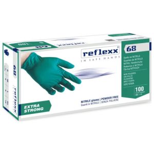 Ponuka - Cena - Predaj Nitrilové rukavice jednorázové REFLEXX R68 zelené XL