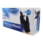 Ponuka - Cena - Predaj Nitrilové rukavice jednorázové SOFTCLINIC čierne M 100ks