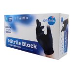 Ponuka - Cena - Predaj Nitrilové rukavice jednorázové SOFTCLINIC čierne S 100ks