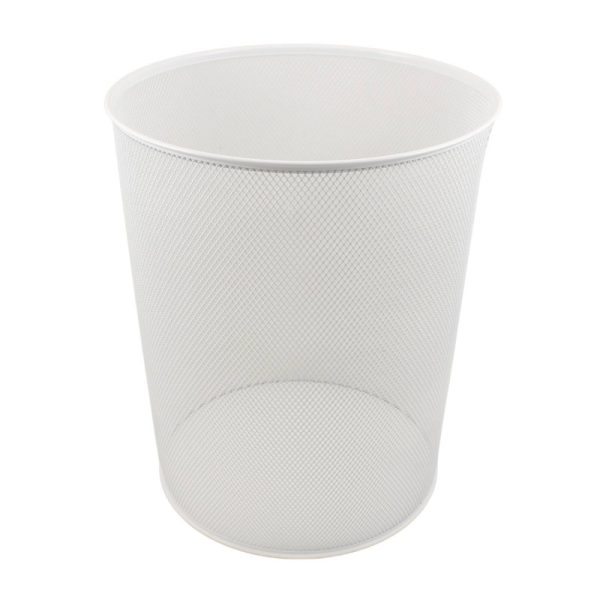 Ponuka - Cena - Predaj Odpadkový kôš drôtený - biely 12L