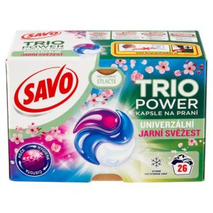 Ponuka - Cena - Predaj SAVO Trio Power Universal kapsule na pranie Jarná sviežosť 26 ks