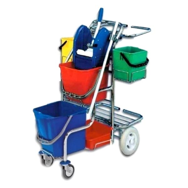 Ponuka - Cena - Predaj Servisný upratovací vozík 2x6L a 2x17L vedrá