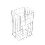 Ponuka - Cena - Predaj Skladací biely drôtený odpadkový kôš  50l