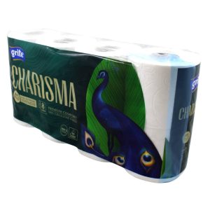 Ponuka - Cena - Predaj Toaletný papier GRITE CHARISMA 4vrst. 100% celulóza 8ks