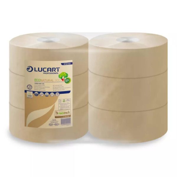 Ponuka - Cena - Predaj Toaletný papier Jumbo LUCART ECO NATURAL 300m – 6ks