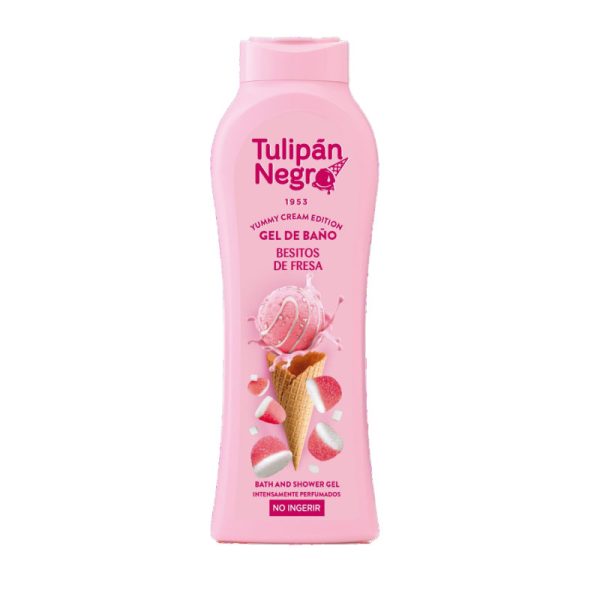 Ponuka - Cena - Predaj Tulipán Negro sprchový gél Besitos de Fresa 650ml