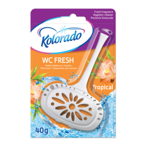 Ponuka - Cena - Predaj WC BLOK KOLORADO FRESH TOILET TROPICKÁ ARÓMA 40G
