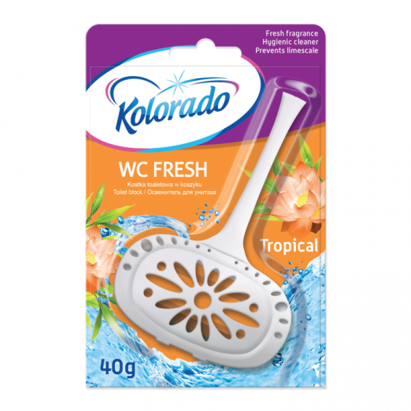 Ponuka - Cena - Predaj WC BLOK KOLORADO FRESH TOILET TROPICKÁ ARÓMA 40G