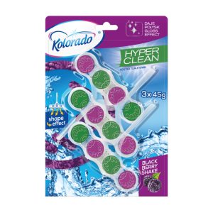Ponuka - Cena - Predaj WC blok Kolorado Hyper Clean BLACKBERRY SHAKE 3x45g