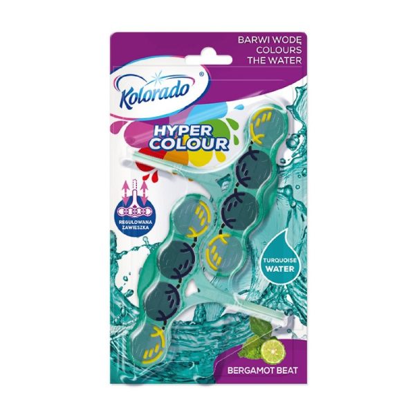 Ponuka - Cena - Predaj WC blok Kolorado Hyper Color BERGAMOT BEAT 2x45g