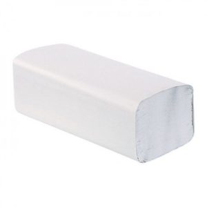 Ponuka - Cena - Predaj ZZ skladané papierové utierky biele 25x20cm 1vrst. recykel (4000ks)