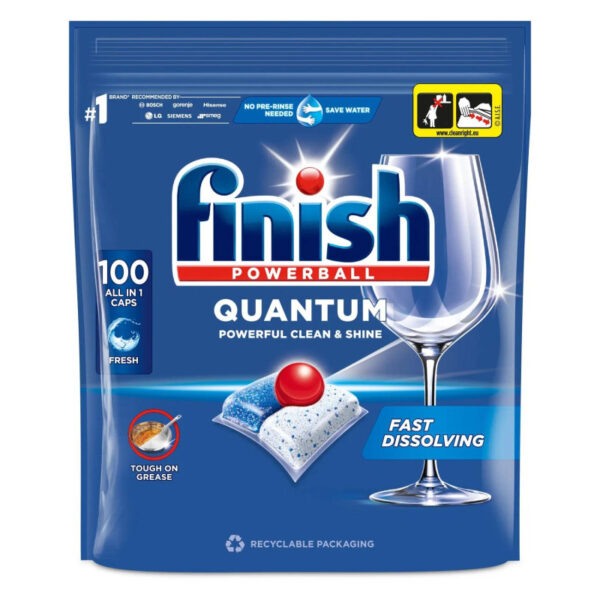 Ponuka - Cena - Predaj Finish Quantum All In One kapsule do umývačky riadu 100 ks