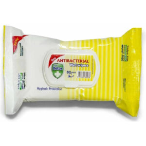 Ponuka - Cena - Predaj Fresh Detox čistiace antibakteriálne vlhčené obrúsky 80 ks Lemon