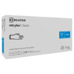 Ponuka - Cena - Predaj Nitrilové rukavice jednorázové MERCATOR nitrylex classic – biele M 100ks