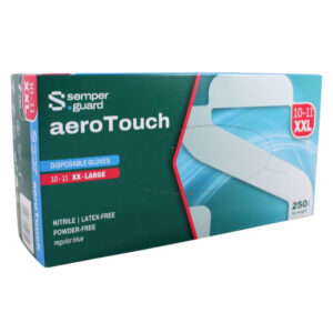 Ponuka - Cena - Predaj Nitrilové rukavice jednorázové Semperguard aeroTouch - modré XXL 250ks
