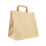 Ponuka - Cena - Predaj Papierová taška hnedá s papierovým uchom 26x17x27cm - 50ks