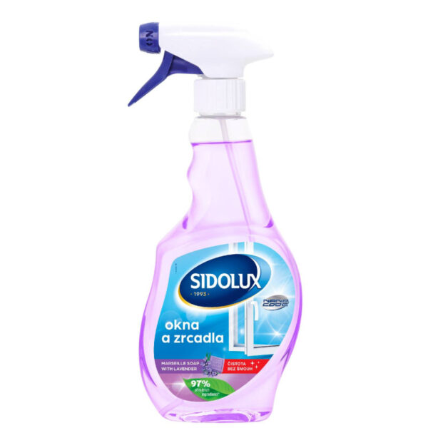 Ponuka - Cena - Predaj SIDOLUX na okná a zrkadlá s NANO technológiou Marseillské mydlo s levanduľou - 500ml
