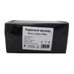 Ponuka - Cena - Predaj Servítky čierne 2vrst. 24x24cm 250ks