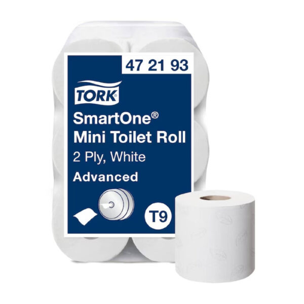 Ponuka - Cena - Predaj Tork SmartOne Mini toaletný papier T9 2vr. 620útr. (12ks)