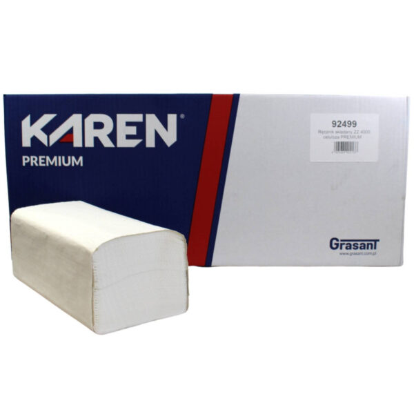 Ponuka - Cena - Predaj ZZ skladané papierové utierky KAREN 25x23cm