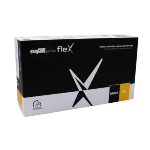 Ponuka - Cena - Predaj Nitrilové rukavice jednorázové easyCARE FLEX – čierne M 100ks