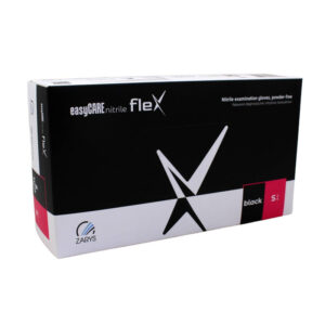 Ponuka - Cena - Predaj Nitrilové rukavice jednorázové easyCARE FLEX – čierne S 100ks