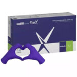 Ponuka - Cena - Predaj Nitrilové rukavice jednorázové easyCARE FLEX – kobaltová L 100ks