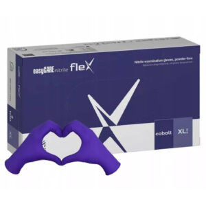 Ponuka - Cena - Predaj Nitrilové rukavice jednorázové easyCARE FLEX – kobaltová XL 100ks