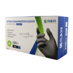 Ponuka - Cena - Predaj Nitrilové rukavice jednorázové SSGLOVE čierne XL 100ks