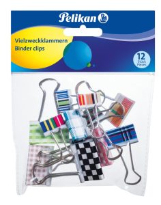 Pelikan - Kovové klipy farebné