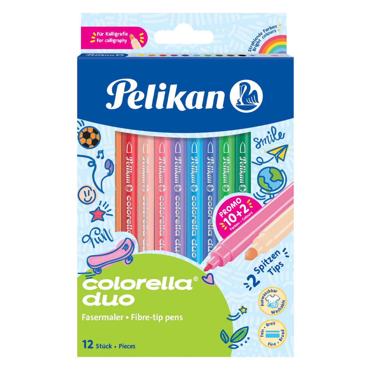 Pelikan - Fixy Colorella 12 ks obojstranné Pelikan - Fixy Colorella 12 ks obojstranné