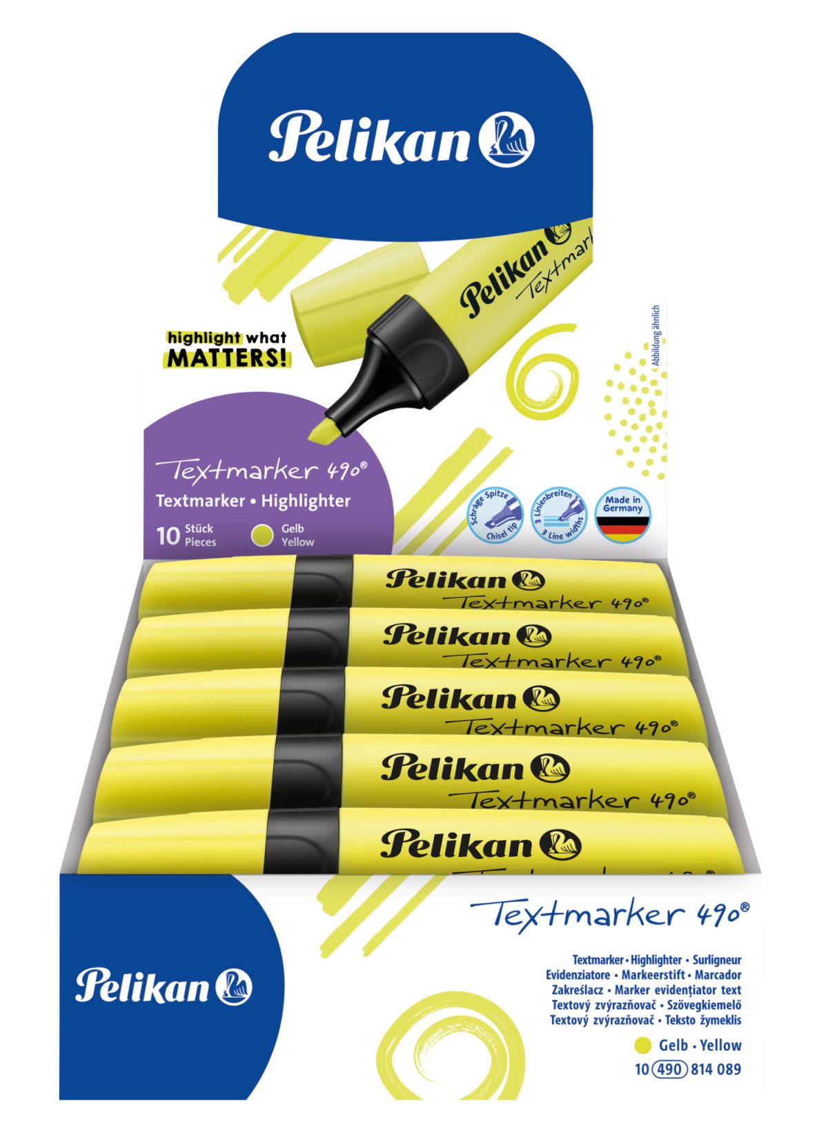 Pelikan - Zvýrazňovač 490 žltý – Obrázok 2