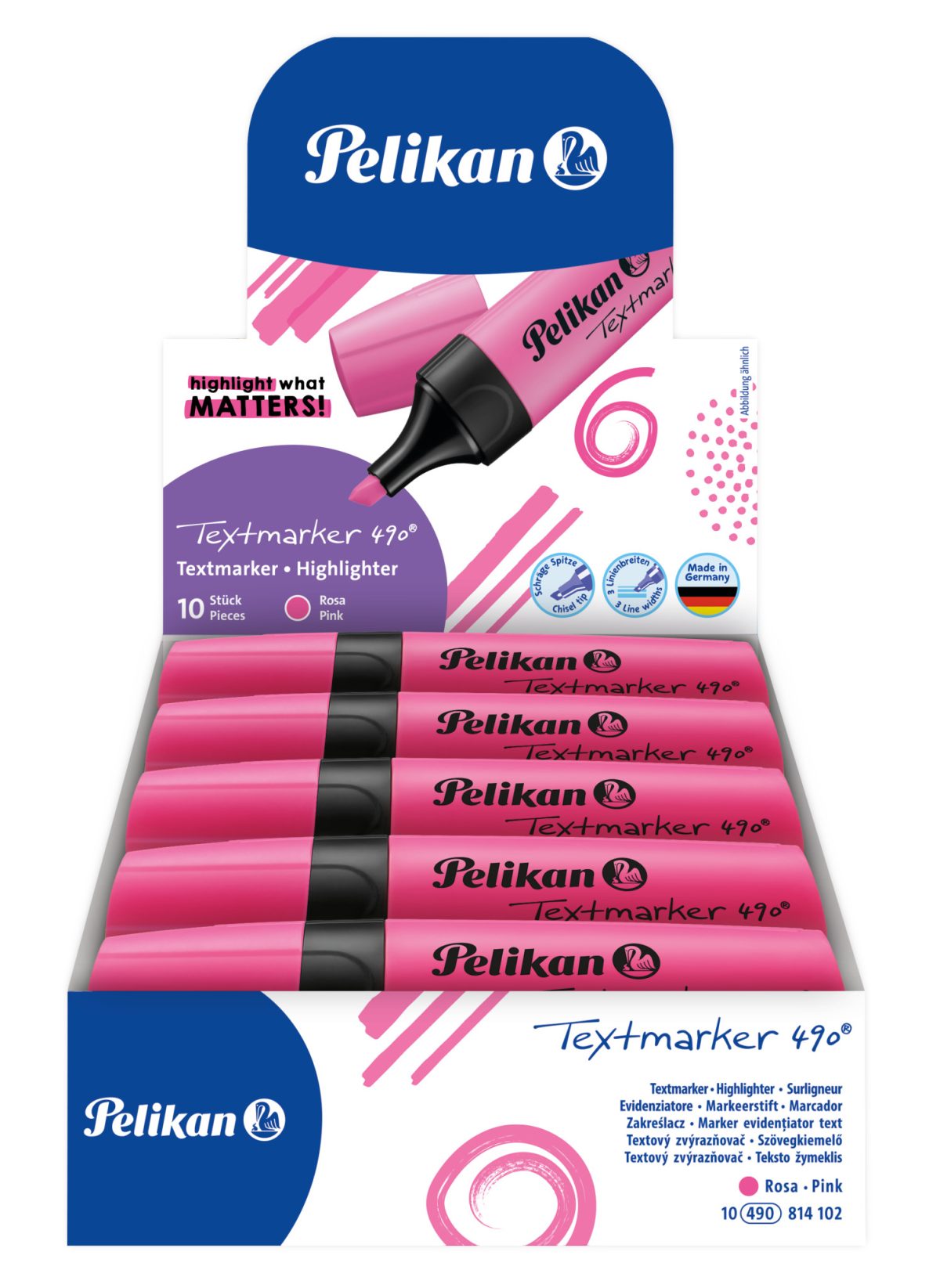 Pelikan - Zvýrazňovač 490 ružový – Obrázok 2