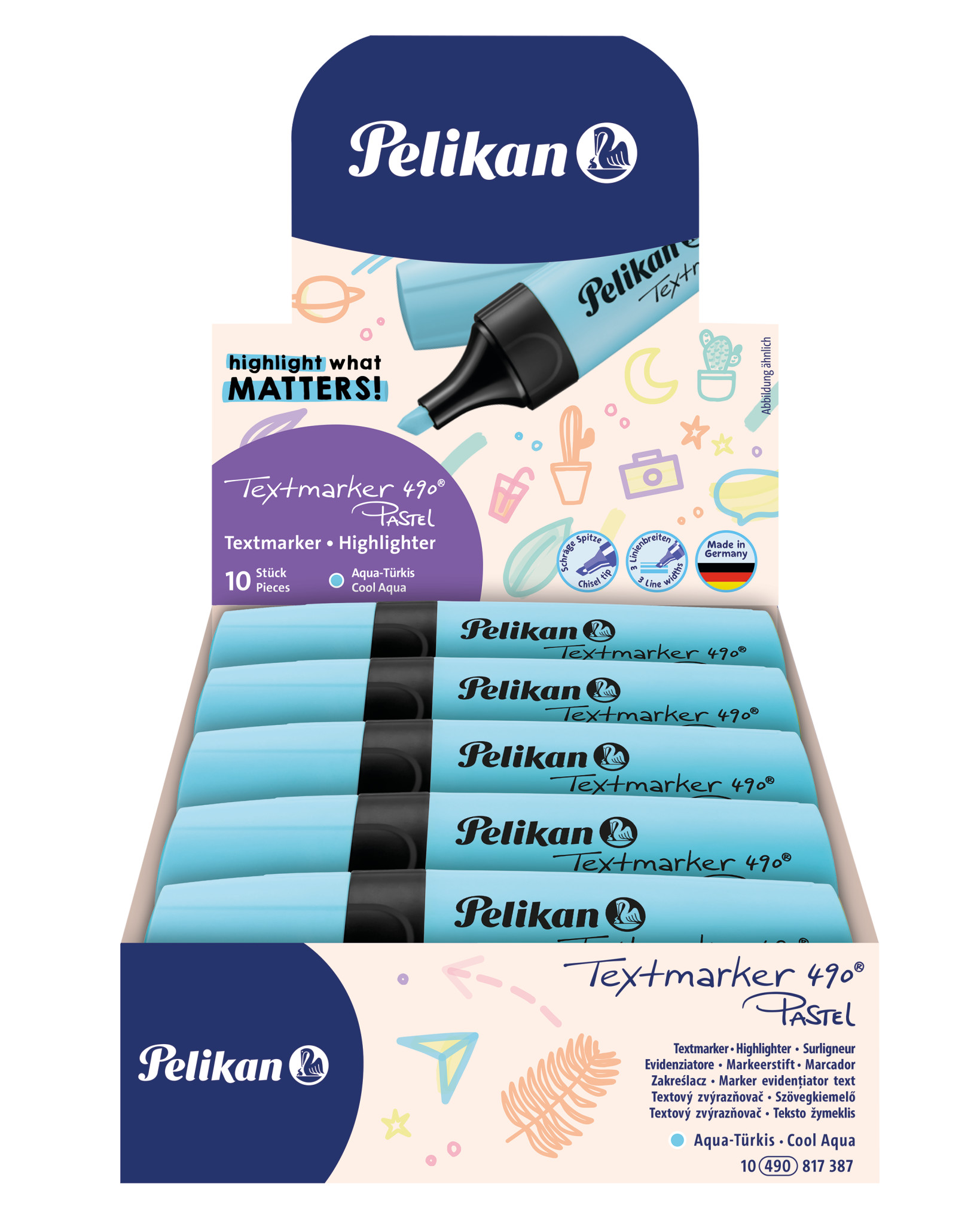 Pelikan - Zvýrazňovač 490 Pastelový svetlo-modrý Pelikan - Zvýrazňovač 490 Pastelový svetlo-modrý