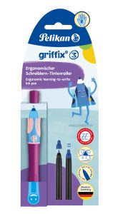 Pelikan - Pero bombičkové Griffix 3 pre pravákov fialové