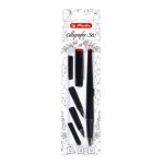 Herlitz - Kaligrafické pero čierne plniace - sada