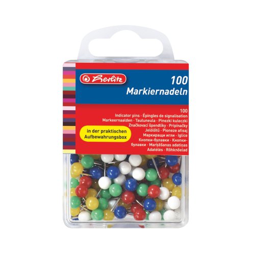 Herlitz - Pripínačky do nástenky 100ks Herlitz - Pripínačky do nástenky 100ks