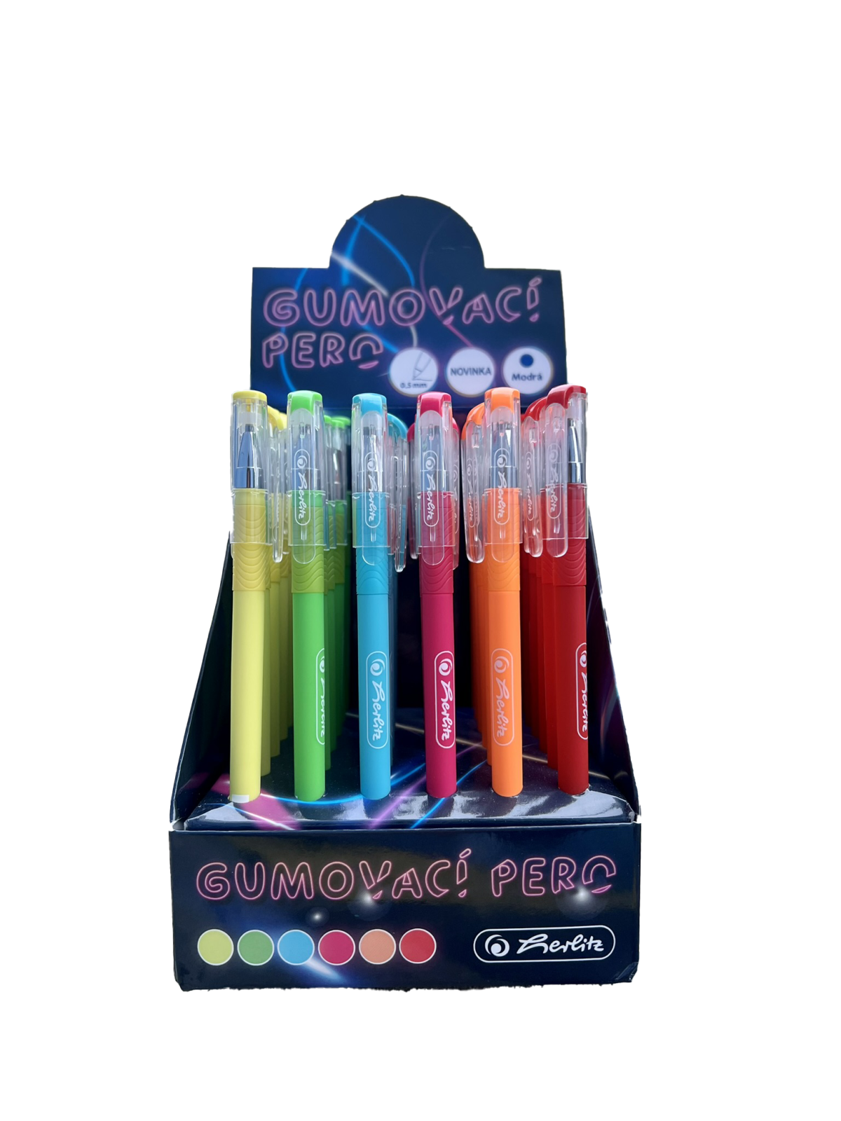 Herlitz - Pero gumovacie Neónové – Obrázok 2