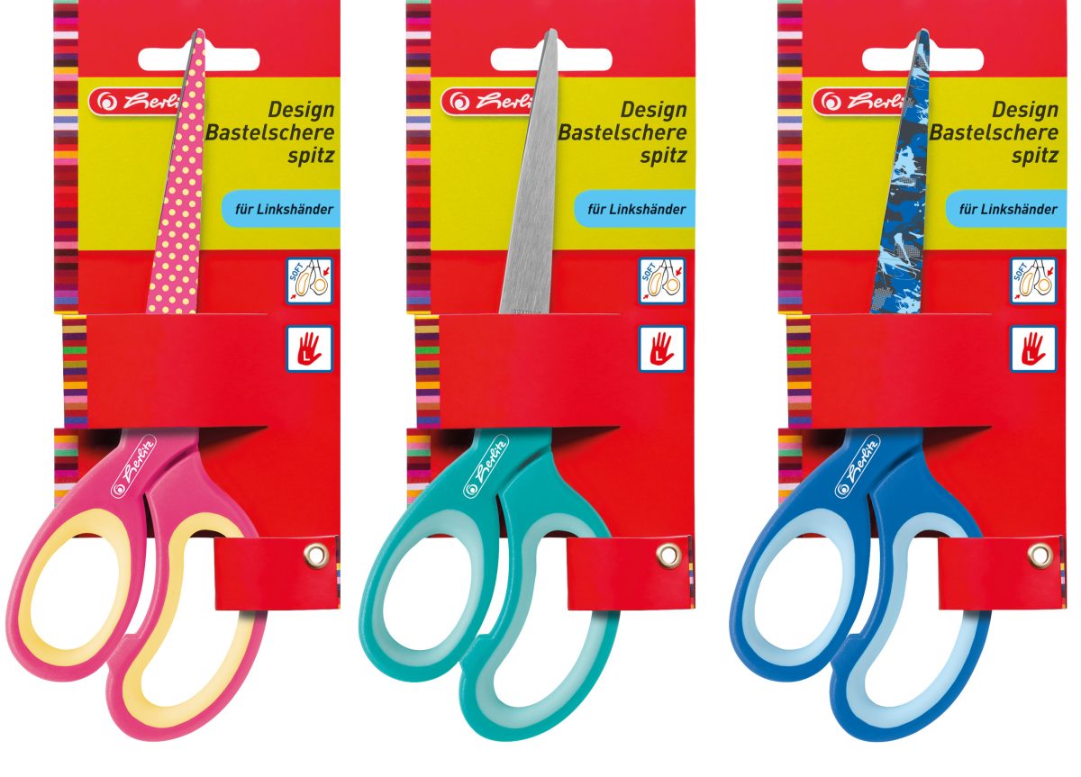 Herlitz - Detské nožnice pre ľavákov špicaté – Obrázok 2
