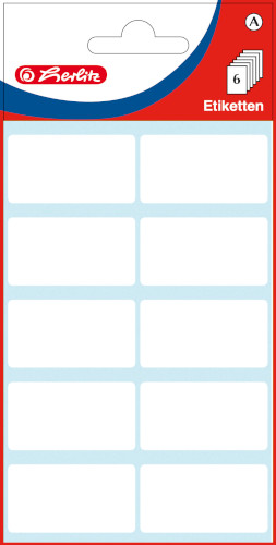 Herlitz - Etikety kancelárske biele 19x40mm Herlitz - Etikety kancelárske biele 19x40mm