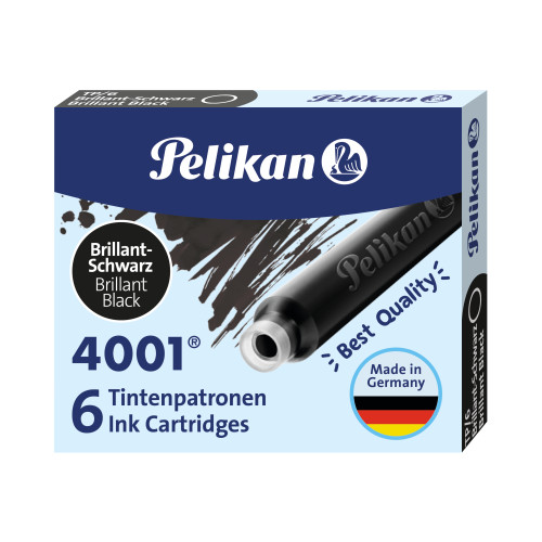 Pelikan - Bombičky atramentové briliantná čierna Pelikan - Bombičky atramentové briliantná čierna