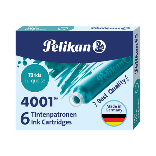 Pelikan - Bombičky atramentové tyrkysové Pelikan - Bombičky atramentové tyrkysové