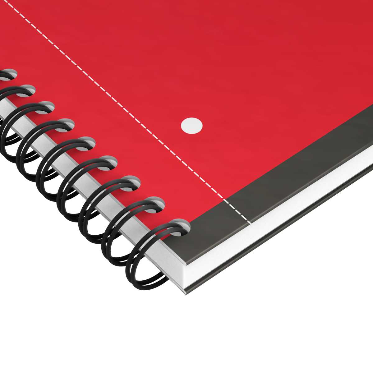 Oxford - Blok špirálový Oxford International Notebook A4+/80 listov, štvorčekový, sivý – Obrázok 4